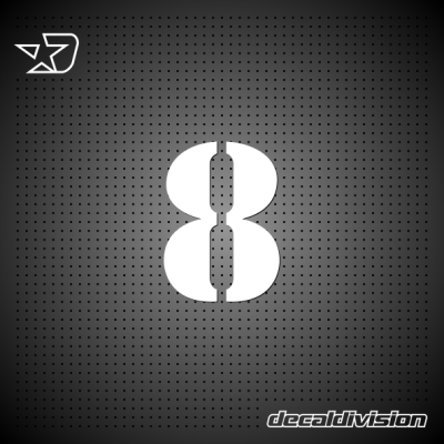 Vinyl Number 8 - Stencil